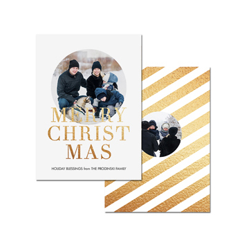 5x7 two-sided xmas cards